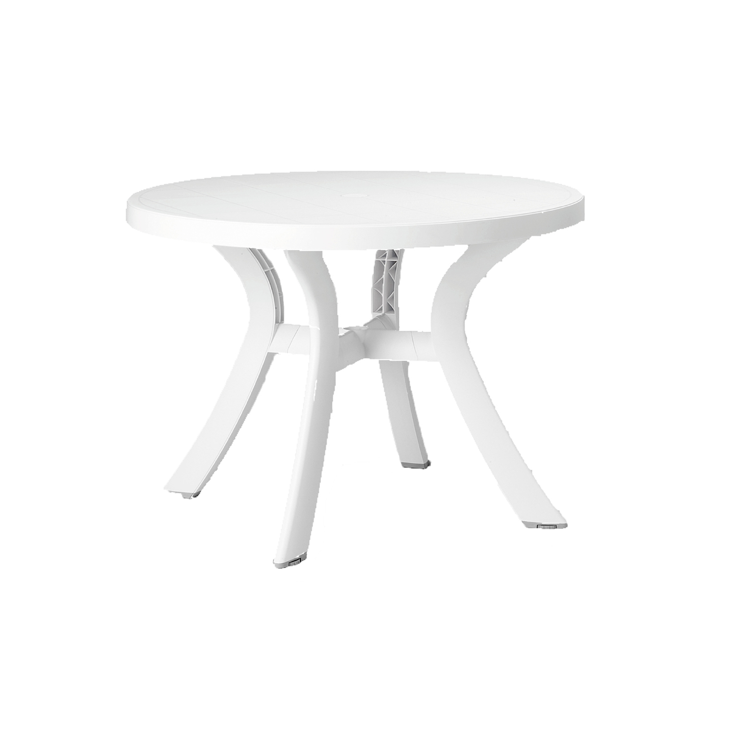 Toscana 100 Table White (Plain Top)